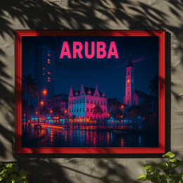 Aruba Nightscape Poster