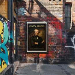 Andrew Johnson Vintage Presidential Historical Poster