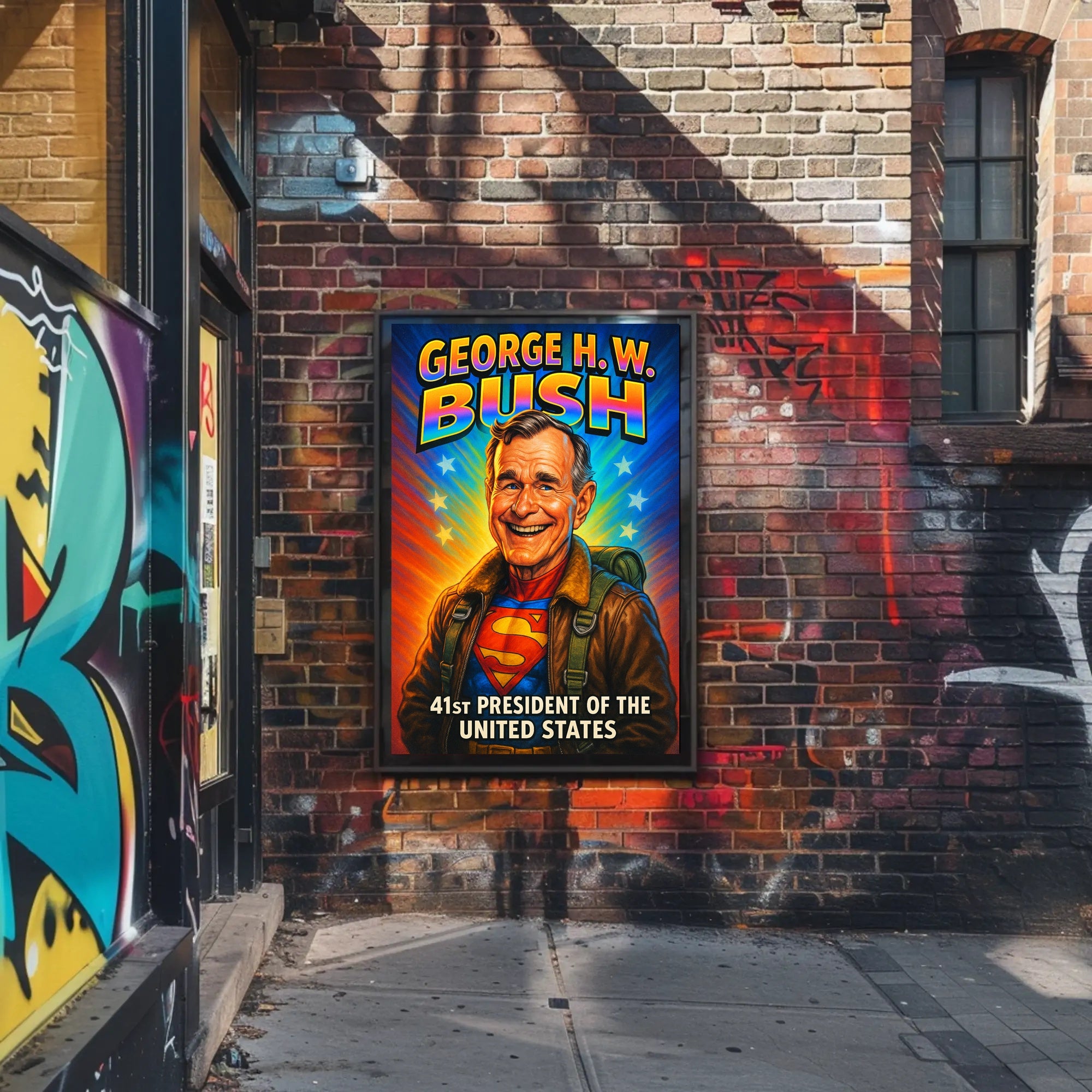 George H. W. Bush 41st President Poster PosterGoat