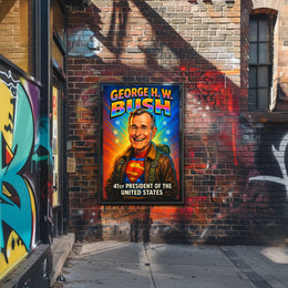 George H. W. Bush 41st President Poster PosterGoat