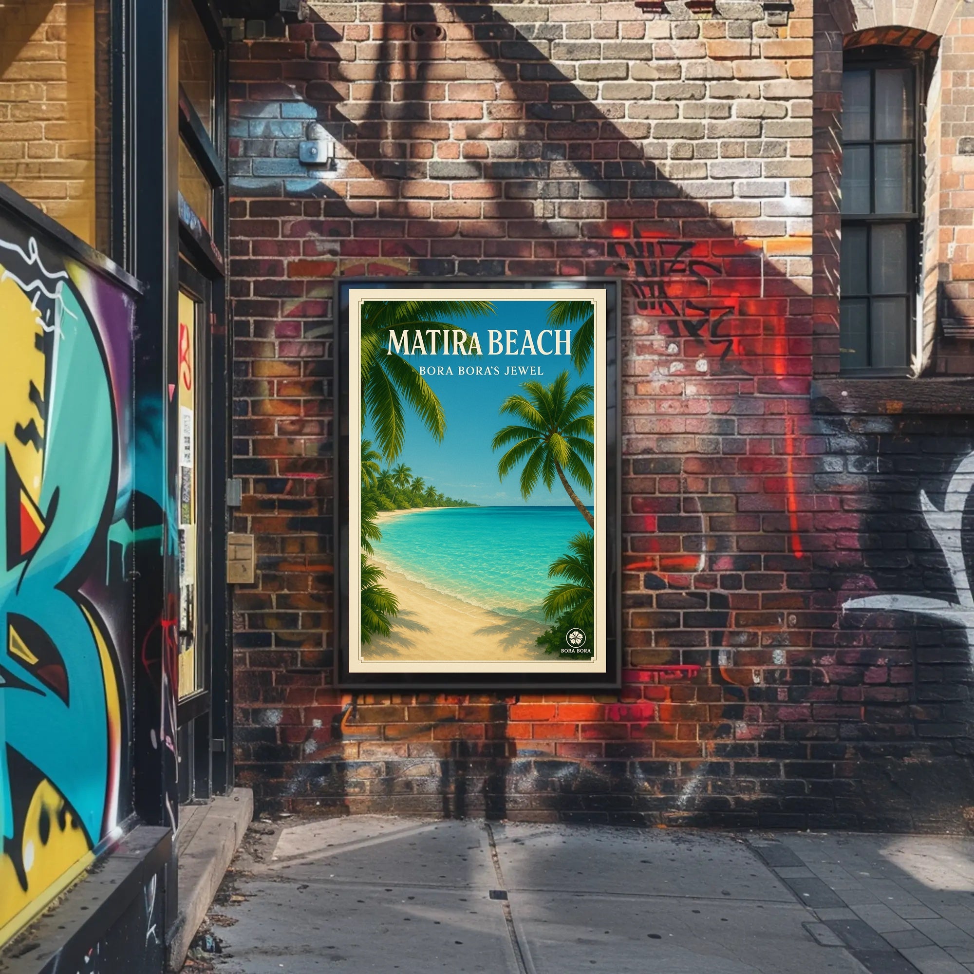 Tropical Paradise Getaway: Vintage Travel Poster PosterGoat