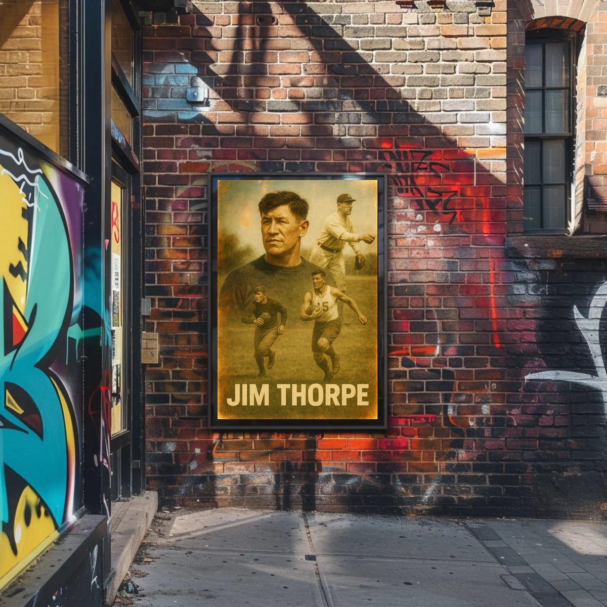 Jim Thorpe Athletic Icon Poster