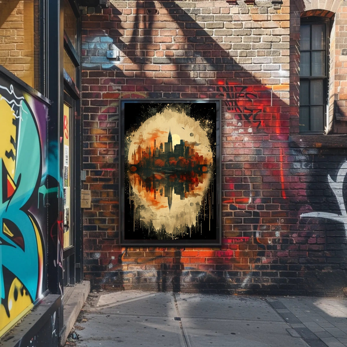 Reflections Of A Cityscape Poster