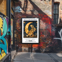 Vintage William Morris Hare Moon Artistic Poster