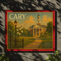Cary Community Travel Poster Art Print