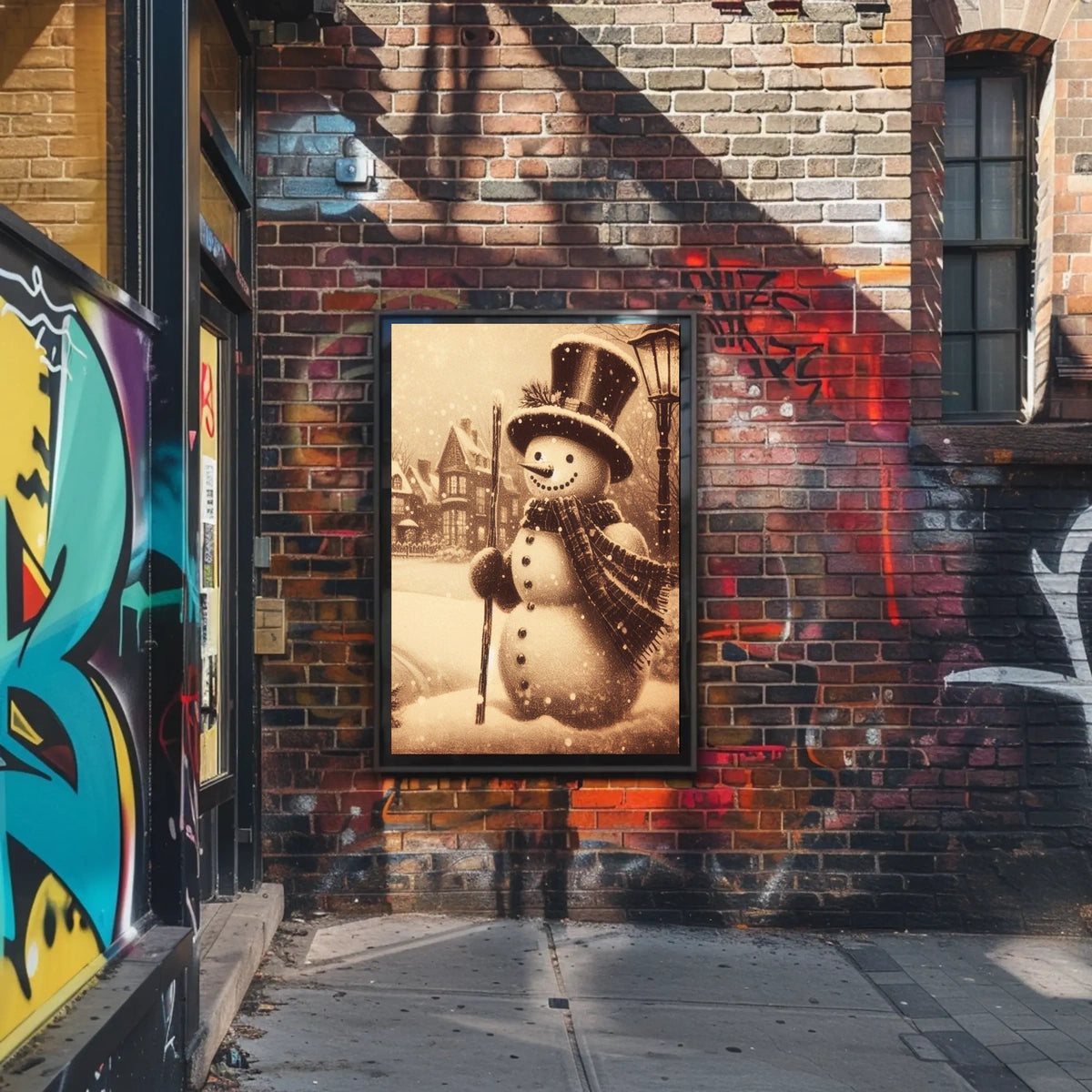 Winter Wonderland Snowman Poster