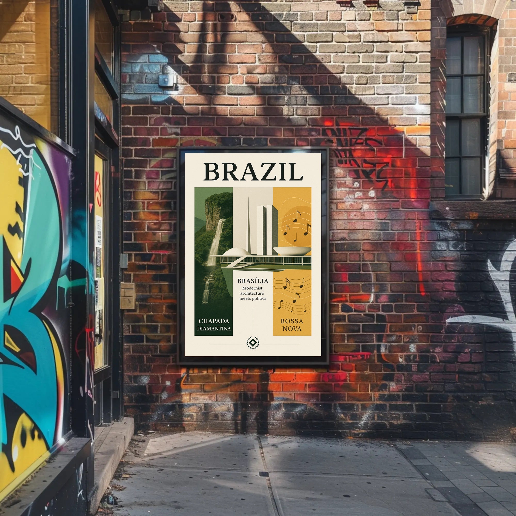 Brazil Modernist Harmony Poster PosterGoat