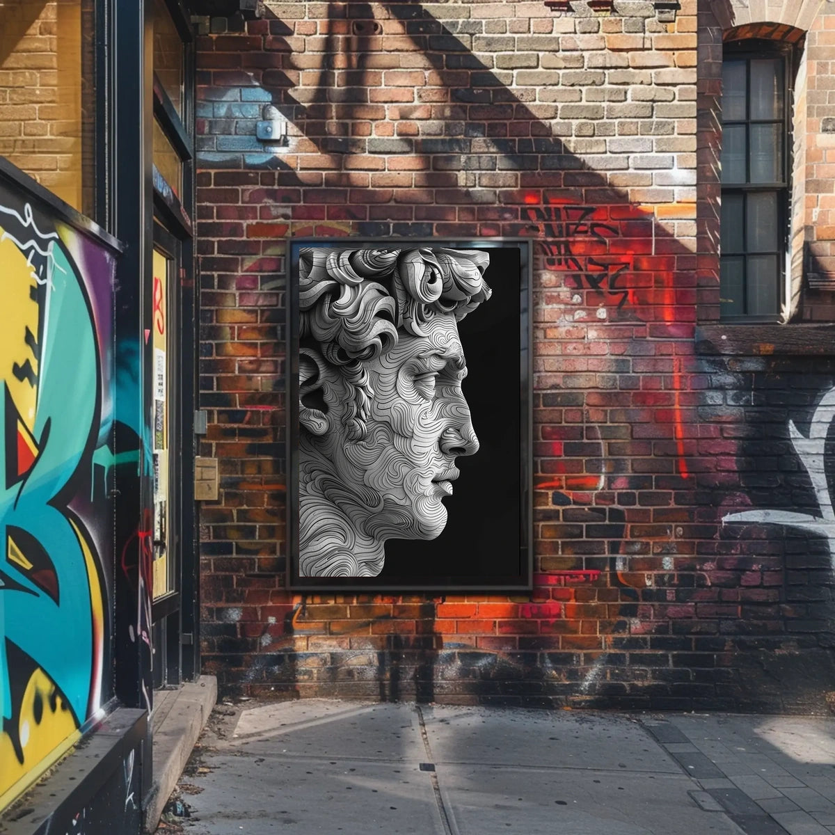 Abstract Marble Portrait Abstract Poster