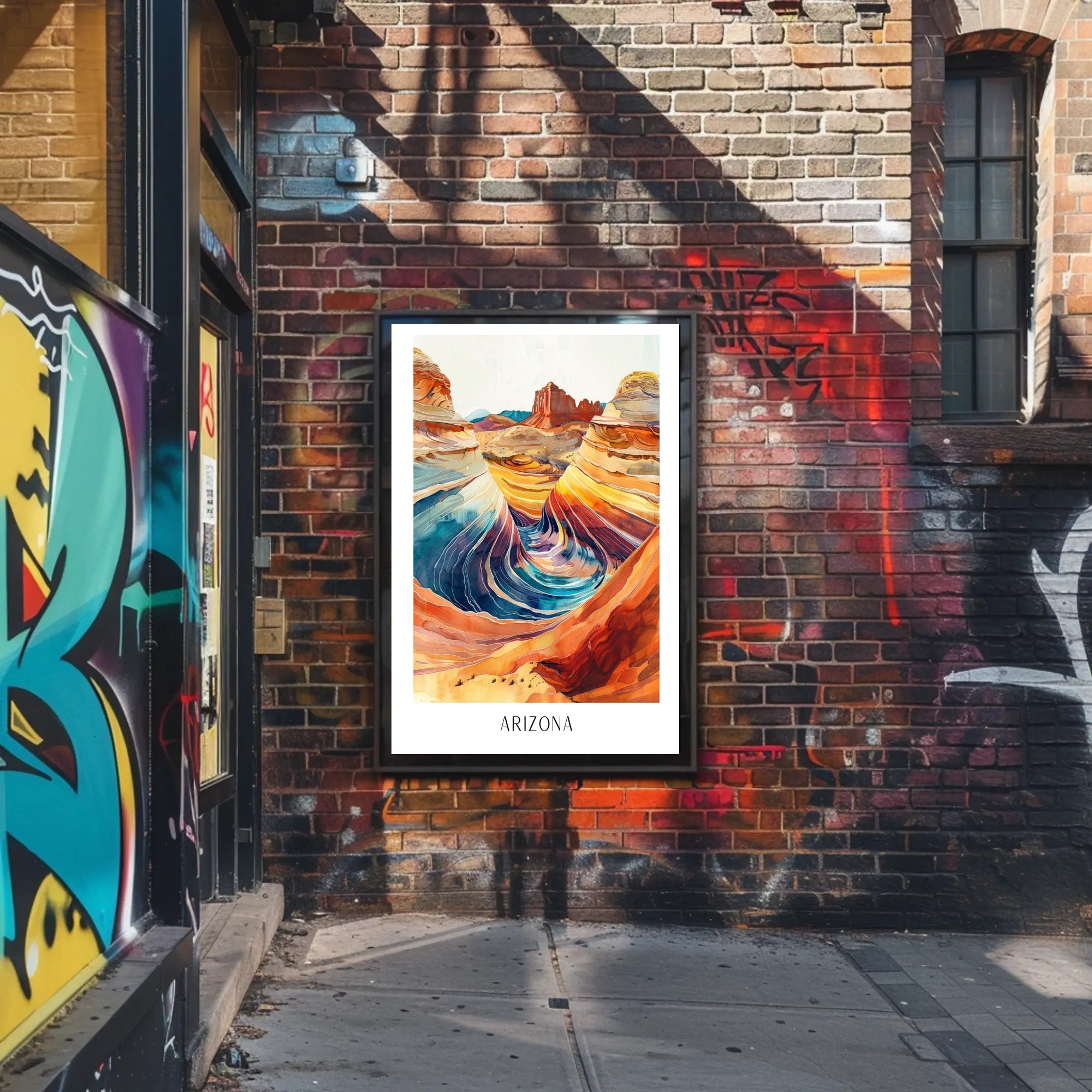 Arizona Desert Art: Vibrant National Park Poster PosterGoat