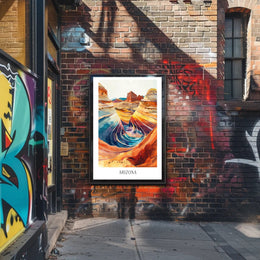 Arizona Desert Art: Vibrant National Park Poster PosterGoat