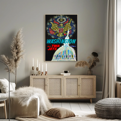 Washington TWA Travel Poster