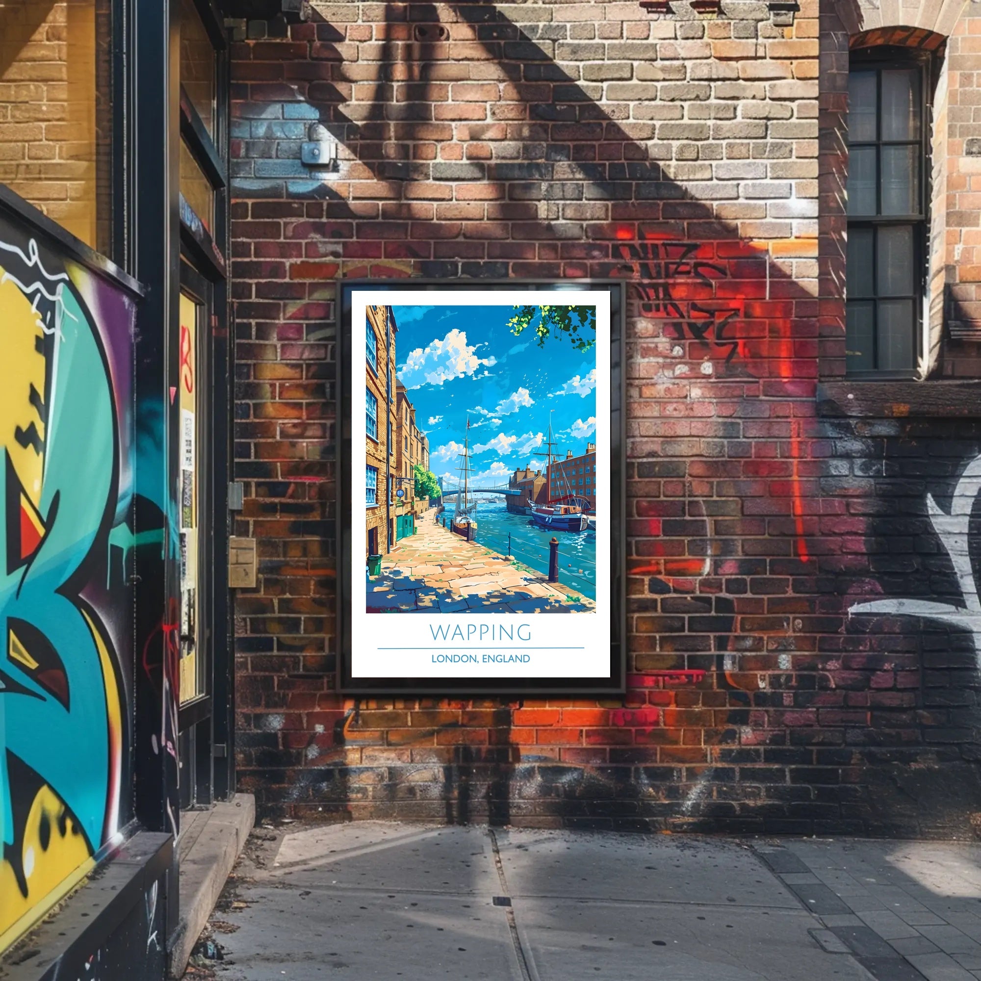 Wapping Tranquil Scene Urban or Cityscape Poster