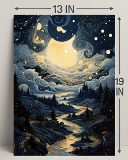 Celestial Nightscape Poster PosterGoat
