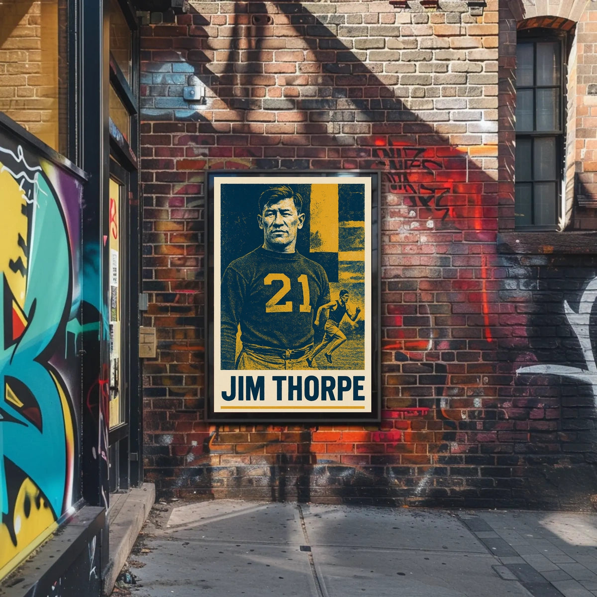 Jim Thorpe Legendary Athlete Poster