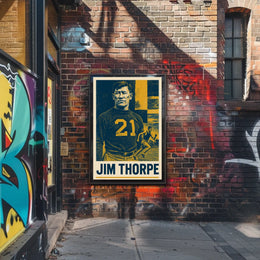Jim Thorpe Legendary Athlete Poster
