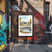 Canberra in Watercolor Poster PosterGoat