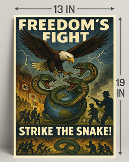 Freedom's Fight Strike the Snake! Poster PosterGoat