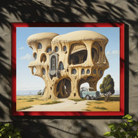 Surreal Architecture Futuristic Sci-Fi Poster