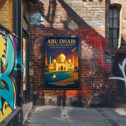 Abu Dhabi Cultural Heritage Travel Poster