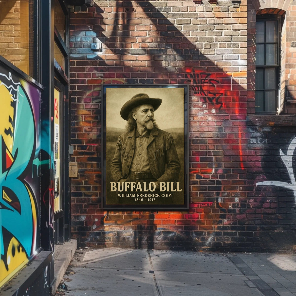 Buffalo Bill Iconic Cowboy Era Historical Poster