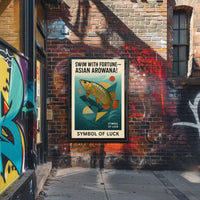 Swim with Fortune Asian Arowana Poster