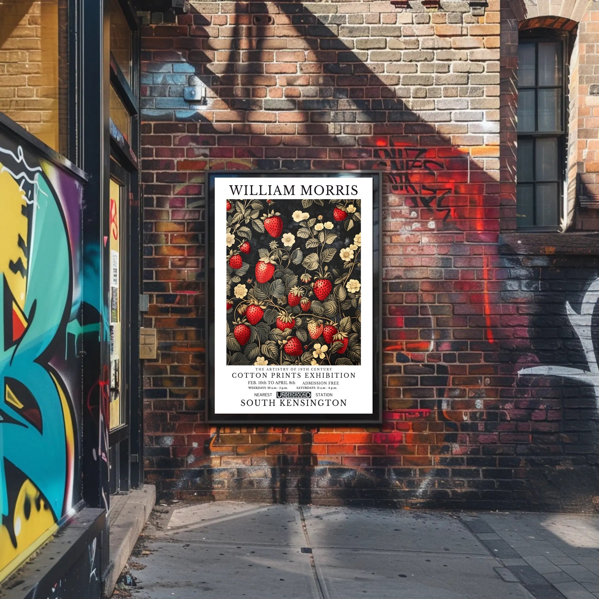 William Morris 19th Century Cotton Prints Poster