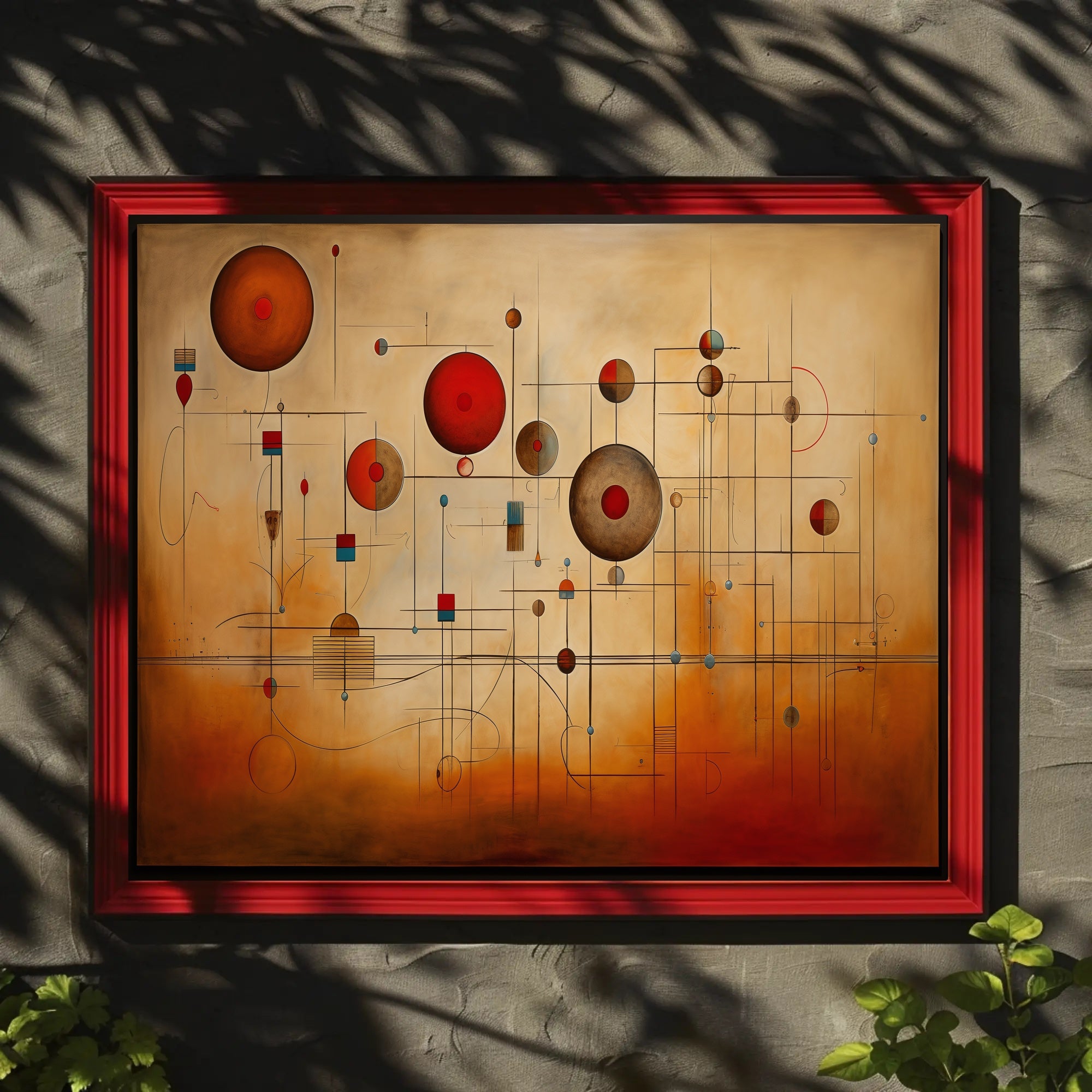 Abstract Geometric Harmony: Modern Minimalist Artistic Poster