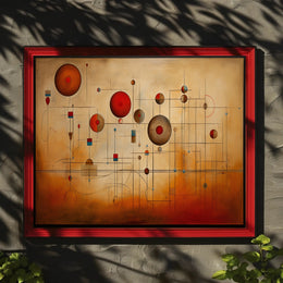 Abstract Geometric Harmony: Modern Minimalist Artistic Poster