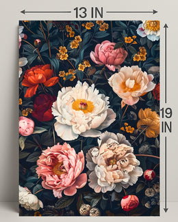 Floral Symphony: Botanical Elegance in Art Poster