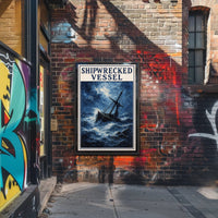 Shipwrecked Vessel Poster PosterGoat