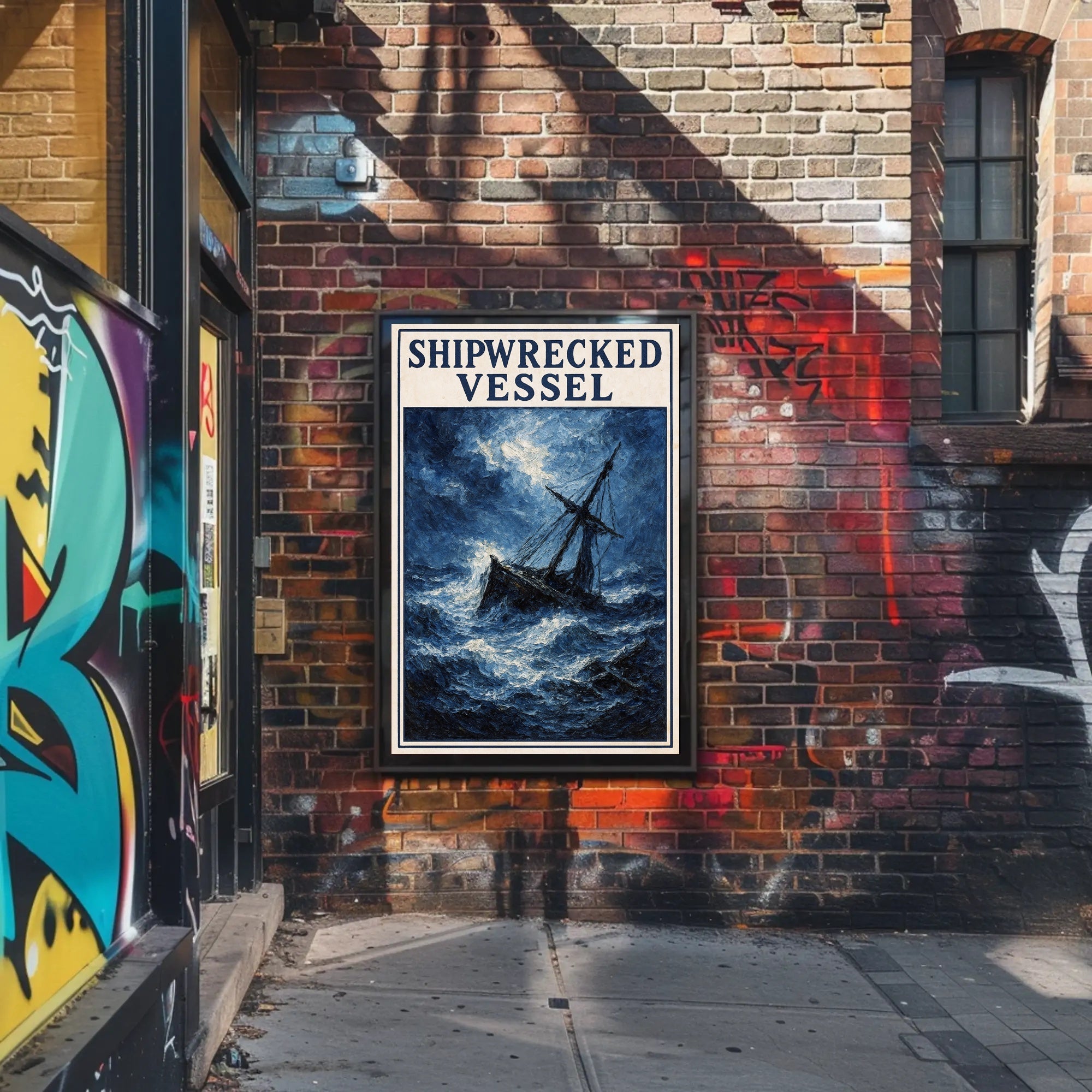 Shipwrecked Vessel Poster PosterGoat