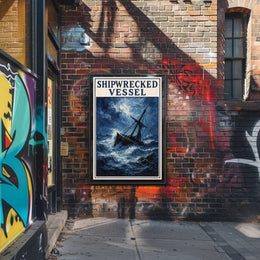 Shipwrecked Vessel Poster PosterGoat