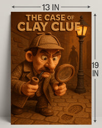 The Case of Clay Clue Art Print Decor PosterGoat
