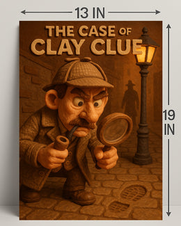 The Case of Clay Clue Art Print Decor PosterGoat