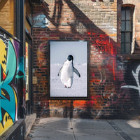 Penguin On Ice Poster
