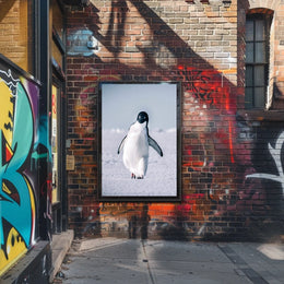 Penguin On Ice Poster