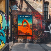 Discover The Arches An Otherworldly Poster