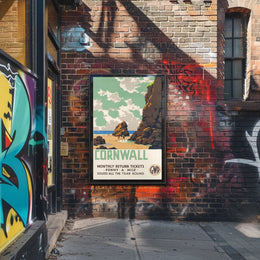 Cornwall Travel Promotion Poster