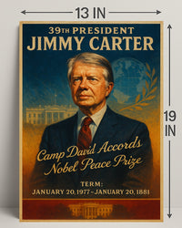 Jimmy Carter Legacy Vintage Presidential Poster