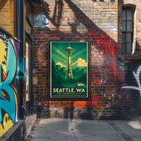 Seattle, WA The Emerald City Poster