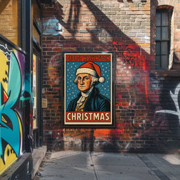 George Washington Christmas Poster