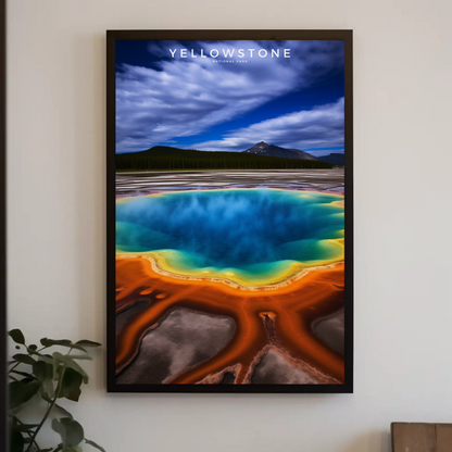 Yellowstone National Park Travel Poster