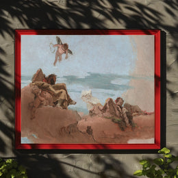 Divine Clouds and Cherubs Fantasy or Mythology Poster