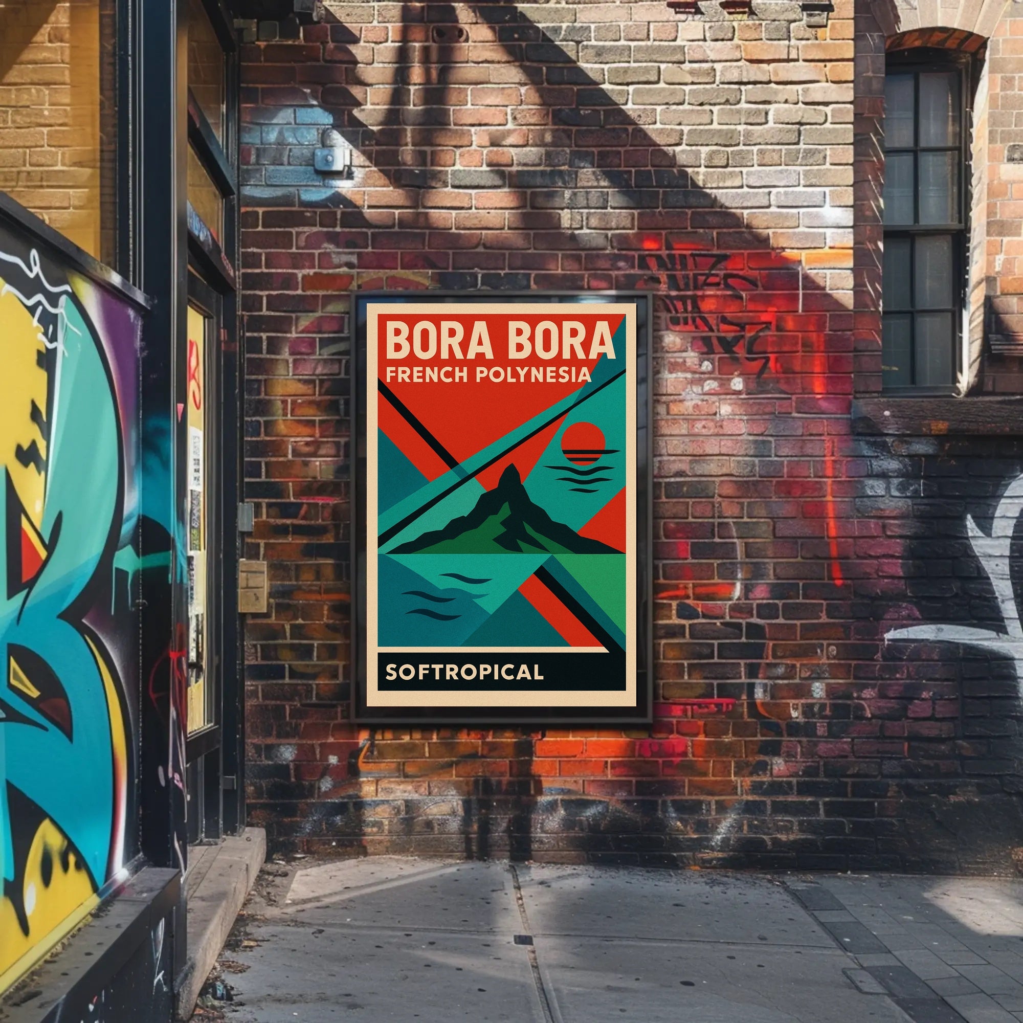 Bora Bora Retro Travel Poster PosterGoat