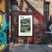 Nicosia Cityscape Vibrant Travel Poster PosterGoat