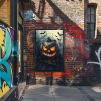Halloween Mischief Artwork Featuring Jack-o'-Lantern Cultural Poster