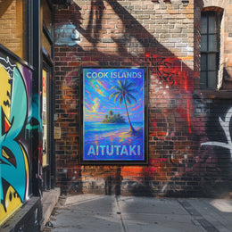 Aitutaki Cook Islands Paradise Poster