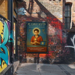 St. Carlo Acutis The Saint of the Digital Age Poster