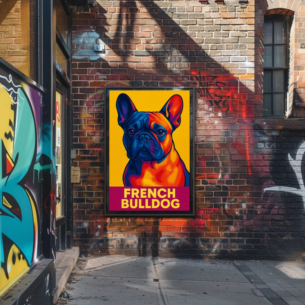 French Bulldog Pop Art Poster