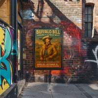 Buffalo Bill Vintage Americana Adventure Cultural Heritage Poster